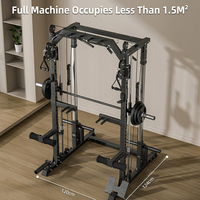 Máquina Smith Multifuncional de Acero Inoxidable de Alta Resistencia para Gimnasio Comercial LC JP04, Equipo de Entrenamiento de Fuerza