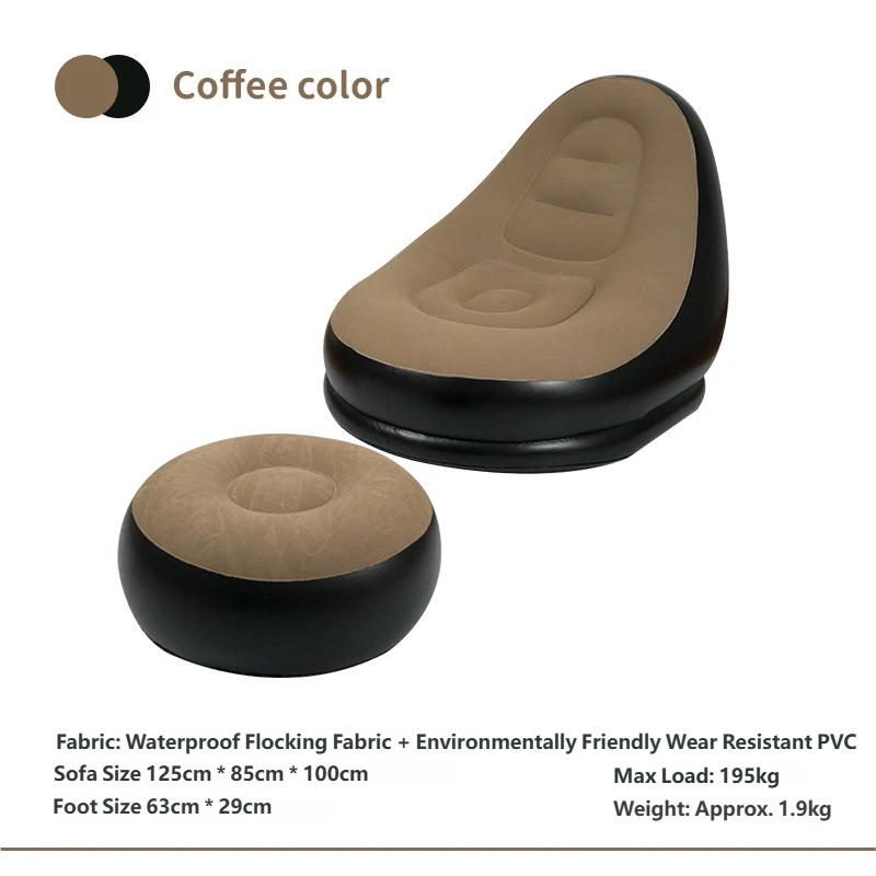 coffee black sofa pedal