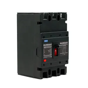 MOREDAY Mccb Breakers Electric Circuit Breaker China 2 3 Black Solar Pv System DC MCCB Moulded Case Circuit Breaker DC 750V 3P