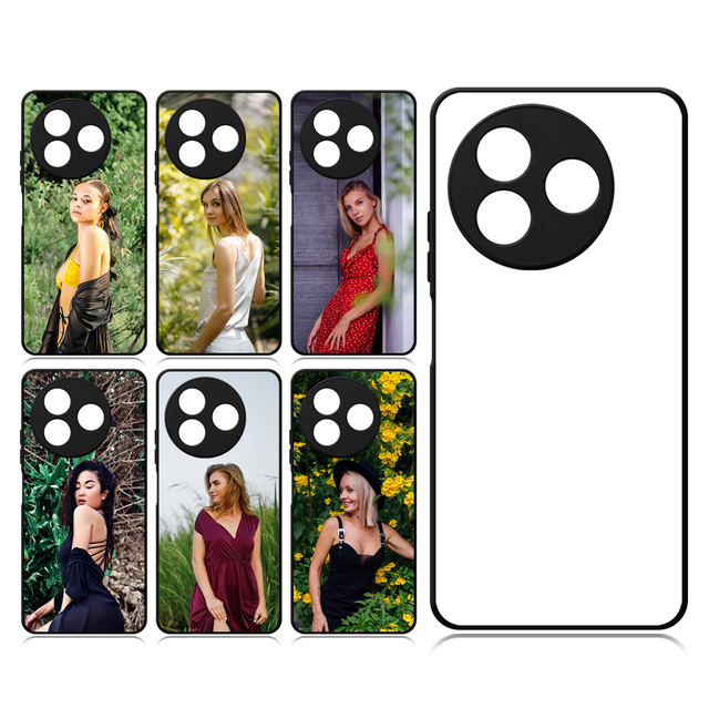 2D TPU Sublimation Blank Phone Cases Silicone Phone Covers Custom Soft Rubber Cell Shells Silicone Cases for  ITEL S24, 23, Etc