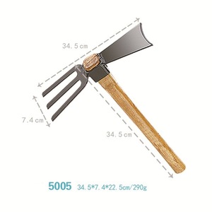 Yilu Dual-purpose Hoe 34.5*7.4 Cm Wooden Handle Carbon Steel For Gardening And Agriculture - Product Image 1