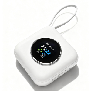 Toàn cầu M55 esim CAT6 4G 300Mbps băng tần kép di động <span class=keywords><strong>router</strong></span> với LCD hiển thị plug-<span class=keywords><strong>and</strong></span>-play <span class=keywords><strong>Modem</strong></span> ngân hàng điện 10000mAh Pin - Product Image 2