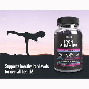Gummies véganes au fer et complexes vitaminiques avec acide folique et zinc pour le soutien énergétique en cas de carence en fer et d'anémie - Product Image 2