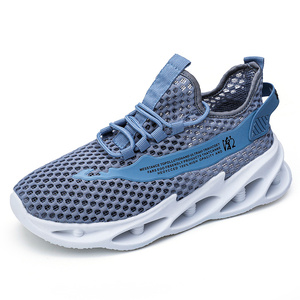 Chaussures de course décontractées légères pour hommes Printemps-Été Confortables pour la gym et le jogging Tige en tissu souple avec lacets Amorti antidérapant - Product Image 1