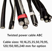 Selbsttragende Gedrehte Überkopf-Isolierte Kabel 3*120+70+16 mm² HDPE Aluminiumdraht LV-Luftkabel