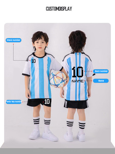 Conjunto de Camiseta de Fútbol de Malla Personalizada para Niños, Club Deportivo, Brasil, Ropa Deportiva, Camiseta para el Día del Partido, Regalo para Fanáticos del Deporte Infantil - Product Image 3