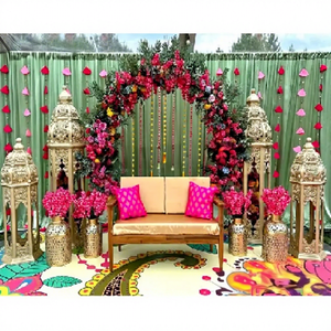 Lampes marocaines pour événements de mariage en extérieur et en intérieur, style moderne, en fibre de verre, taille et couleur personnalisables pour les États-Unis - Product Image 1
