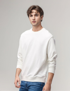 Sweat-shirt unisexe en coton tricoté à col rond, coupe classique, en molleton doux, personnalisable avec logo, décontracté et basique pour l'automne - Product Image 1