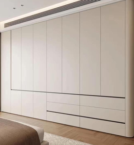 Italian Design Modern LED Light Glass <b>Cabinet</b> for Hotel Apartment Dressing Room Walk-in Bedroom Living Room Furniture Wardrobe - Product Image 1