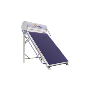 Calentador de Agua <span class=keywords><strong>Solar</strong></span> de <span class=keywords><strong>Placa</strong></span> Plana Presurizado OEM de 150L con Sistema Anticongelante y Tanque de Esmalte con Revestimiento Negro para Uso en Exteriores y Doméstico - Product Image 2