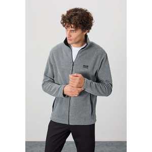 เสื้อสเวตเชิ้ตผ้าฟลีซสีเทาผสมสำหรับผู้ชาย Hardy ทรงมาตรฐาน โพลีเอสเตอร์ 100% ป้องกันการเกิดขุย รุ่น 88299 - Product Image 4