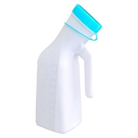 Pot de nuit lumineux épaissi grande capacité pour homme avec couvercle, bouteille à uriner pour adulte à large ouverture en blanc/bleu/vert