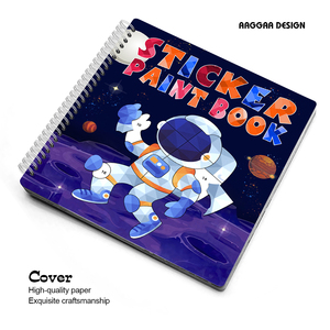 <span class=keywords><strong>Libros</strong></span> para Colorear Personalizados para Niños de 3 Años, Más Vendidos, con Pegatinas, Encuadernación en Espiral, Tapa Blanda, Impresión Offset - Product Image 3