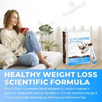 Aeglewell OEM Poudre d'extrait de grains de café, café instantané minceur pour adultes, perte de poids, efficacité beauté