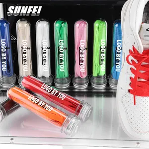 sunfei 8mm Flat Multi-Colored Colorful Laces Polyester flat shoelaces Flat Shoe String for Sneaker Athletic Shoelace