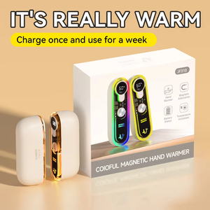 Nuevo Calentador de Manos Magnético Recargable 2 en 1, Paquete de 2, Batería Portátil, Termostato Ajustable, Luz RGB - Product Image 5