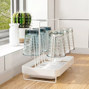 <b>Kitchen</b> Cabinet Organizer Dish Rack Plate Holder Cup <b>Storage</b> Stand Stainless Steel Rectangle Mesas Tableware <b>Storage</b> - Product Image 3