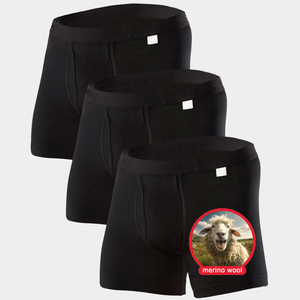 Calzoncillos bóxer CELINNE transpirables, que absorben la humedad, de lana merino, ecológicos, de secado rápido, para hombre. - Product Image 1