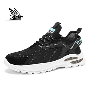 Scarpe da passeggio sportive da uomo con tessitura a mosca scarpe casual traspiranti suole <span class=keywords><strong>PV</strong></span> da uomo scarpe da corsa stock - Product Image 2
