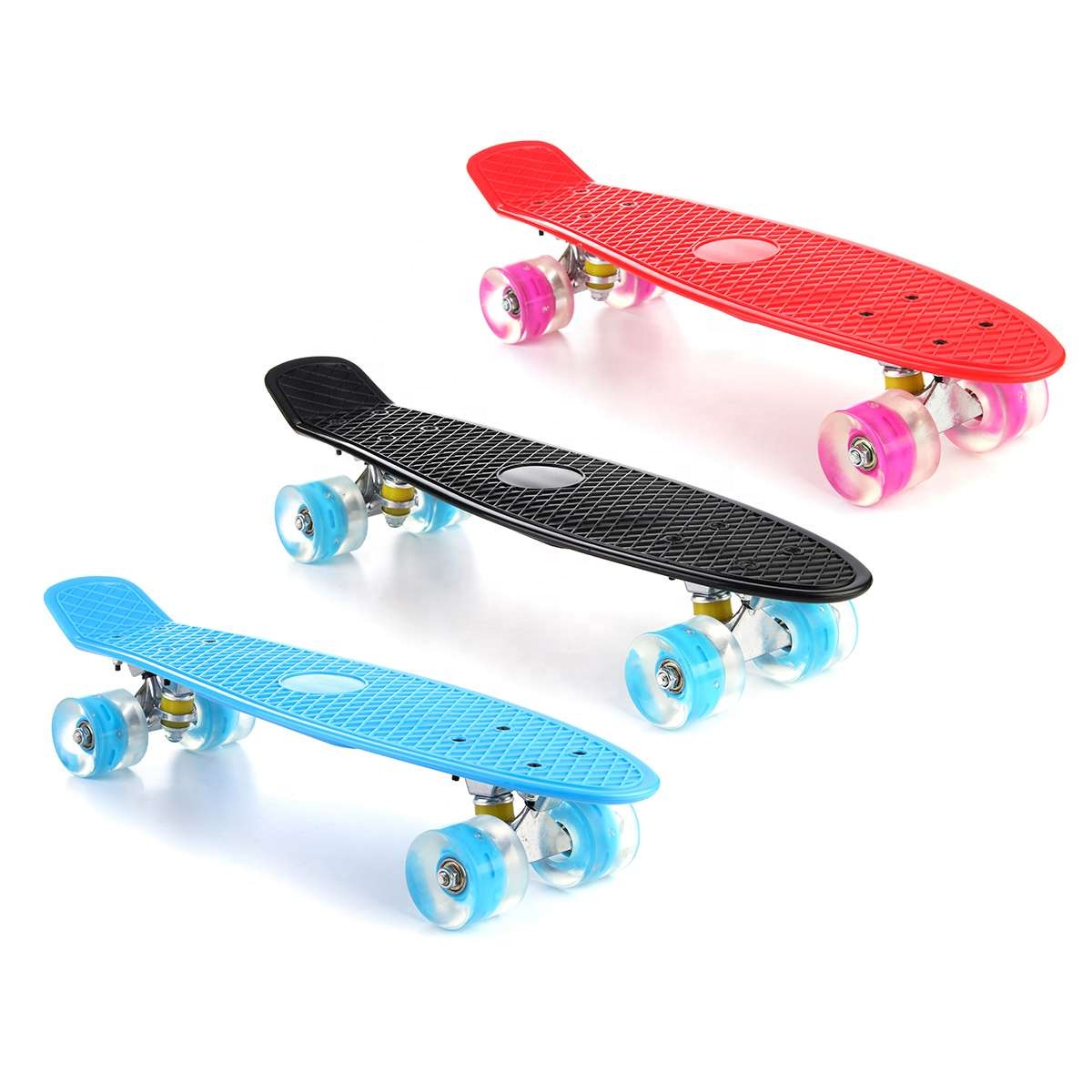 RTS YDM 22 Polegadas Quatro-Rua roda Long Board Skate Mini Cruiser Skate longboard Com 3 Cores Para Filhos Adultos