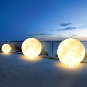 Lampe solaire de jardin extérieure, lampe de sol sphérique imperméable, éclairage paysager décoratif - Product Image 1