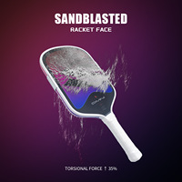 OMNI Pickleball-Schläger mit Sandgestrahlter Oberfläche, Granulat-Lackierung, Thermogeformtem Unibody, Lochfreier T700 Kohlefaser