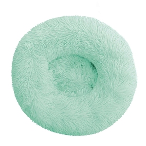Venta al por mayor de lujo redondo de felpa camas para mascotas pequeñas a extra grandes cama calmante para perros - Product Image 2