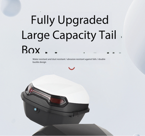 Boîte arrière universelle pour <span class=keywords><strong>moto</strong></span>, rangement de bagages verrouillable avec montage sur le coffre, système de carrosserie universel - Product Image 2