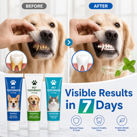 Dentifrice pour animaux de compagnie, formule à base de plantes pour dents sensibles, protection contre les caries, soin buccal anti-sensibilité, gel dentaire pour chiens et chats
