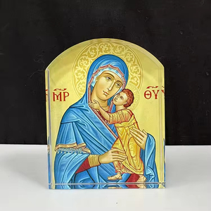 Prensapapeles de Cristal con Arco, Modelo de Impresión UV, Grabado con Temática de la Virgen María, Souvenir Decorativo Pulido - Product Image 4