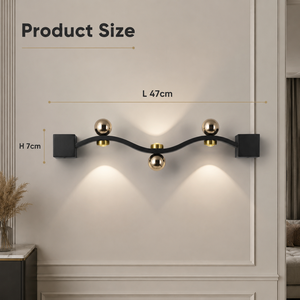 Applique murale LED acrylique moderne, CCT sélectionnable, décorative intérieure, éclairage haut et bas, pour chambre, salon, couloir - Product Image 3