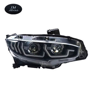 Nouveau Kit de Modification de Phares 10ème Génération (16-21) avec Feux de Jour LED, Lentille Xénon, Clignotants Séquentiels, Plug & Play, Blanc - Product Image 4