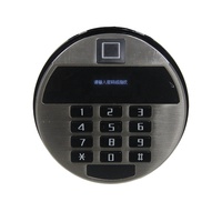 Cylindres de serrure électromécaniques numériques de forme ronde R Utilisation d'hôtel avec combinaison Serrure sûre et sécurisée avec clé d'urgence