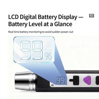 Lampe torche rechargeable DUNFBIRD JY30 5W XPG multi-lumière pour l'identification du jade, blanc et jaune, pour l'inspection des pierres précieuses, LED