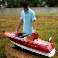 Modèle de bateau artisanal RIVA TRITONE X-LARGE, bateau en bois peint, cadeau d'affaires nautique européen, origine Vietnam, GIA NHIEN CO.LTD