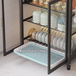 New Arrival Plastic Small Storage <strong>Cupboard</strong> Kitchen Dish Drainer <strong>Rack</strong> <strong>Plate</strong> Bowl Spoon Dish <strong>Rack</strong> With Transparent Lid - Product Image 6