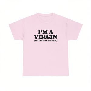 Maglietta I'm A Virgin unisex con scollo rotondo, maniche corte, in cotone, divertente maglietta con meme - Product Image 2