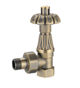 Fournisseur d'usine, robinets de réduction en laiton massif, surface bronze antique, pour radiateurs en <span class=keywords><strong>fonte</strong></span>, pression 16 bar, température 110°C - Product Image 1