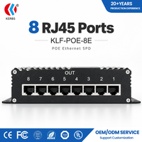 Parafoudre DC 48V Interface RJ45 ISO9001 Faible perte 0.2dB Personnalisé ODM 8 ports 8 lignes Protection complète Protection contre la foudre PoE