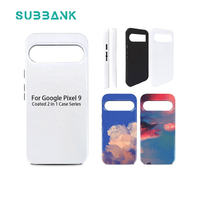 Subbank TPU+PC Blanks for Google Pixel 9Pro DIY Model Color Camera Protection 2D Design Durable Eco-Friendly Sublimation Cover