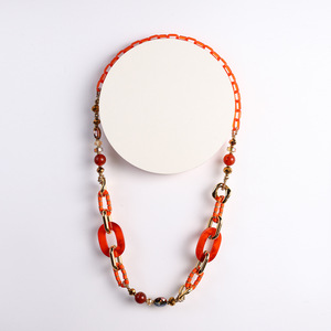 Collier ras du cou bohème coloré en perles acryliques, chaîne épaisse en résine, bijoux mixtes pour femme, idéal pour les <span class=keywords><strong>vacances</strong></span> d'été - Product Image 3