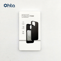 Boîtes d'emballage personnalisées de luxe faites à la main en carton gris biodégradable avec pelliculage mat pour étuis de téléphone