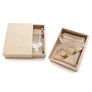 Factory In Stock High-end Paper Jewelry Box Earrings Ring Jewellery Box Jewelry Packaging