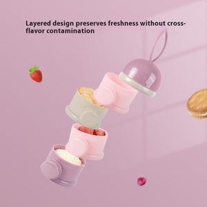 GREENSIDE Sous-emballage portable multicouche avec couvercles Good Things Petite boîte à lunch pour bébé Un repas pour bébé <span class=keywords><strong>Lait</strong></span> <span class=keywords><strong>en</strong></span> <span class=keywords><strong>poudre</strong></span> - Product Image 6