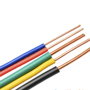 BV 2,5mm 2 cableado de la casa aislado de cobre de alta pureza Flexible núcleo único de alambre de Cable eléctrico para CNC