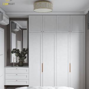 CBMmart Full Free Painting armadio in legno melaminico con tavolo da toletta per vendite calde armadi di ultima progettazione - Product Image 2