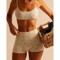 Vêtements de sport et de yoga personnalisés, ensemble de survêtement court de gym, ensemble deux pièces avec débardeur à bretelles spaghetti et short