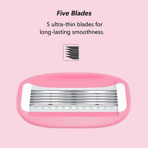 GOODMAX <strong>Razor</strong> <strong>Blades</strong> Women Back Hair Shaver <strong>Razor</strong> Five <strong>Blade</strong> Removal Body <strong>Razor</strong> - Product Image 4