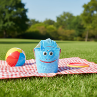 Ensemble d'outils de plage pour creuser dans le sable avec pelles et seaux en plastique pour les jeux des enfants garçons et filles
