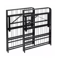 Cadre de lit queen-size pliable de luxe moderne, lit en métal de haute qualité démontable pour chambre à coucher ou hôtel